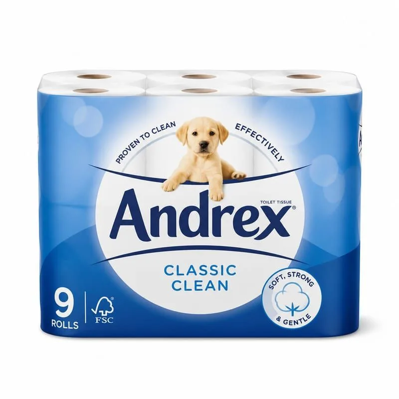 Andrex Toilet Tissue 9 Rolls